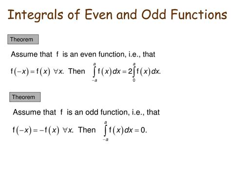 integrals of even/odd functions|Even and Odd Functions: Definition, Tes.